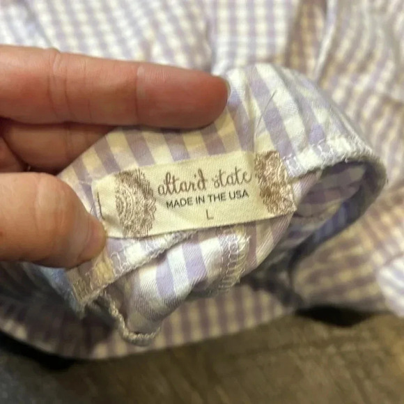 Altar’d State Purple Gingham Tennis Skirt - Picture 4 of 6